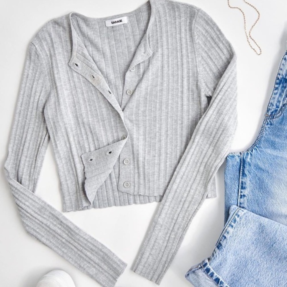 GARAGE Courtney Cardi Cropped Cardigan